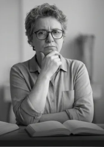 Woman unhappy with her smile